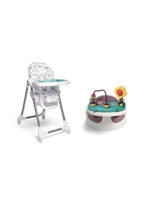 Baby Snug Dusky Rose with Snax Highchair Happy Planet